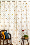Hand Block Print Pichwai Motif Cotton Curtains - Premium -SINGLE piece