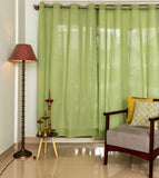 Solid Pastel Green Pure Cotton Curtains SINGLE piece