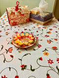 Gul Table Cloth _ Hand block Printed