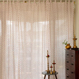 Hand Block Printed Whisper Blooms - Sheer Curtains - SET of 2 curtains
