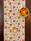 Hand Block Printed Phooley Phooley Print Cotton Table Runner