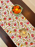 Hand Block Printed Phooley Phooley Print Cotton Table Runner
