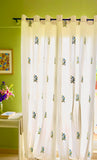 Wild Flower Embroidered Curtains