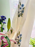Wild Flower Embroidered Curtains