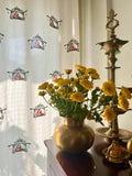 Hand Block Print PALKI Cotton Curtain SINGLE