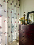 Hand Block Print PALKI Cotton Curtain SINGLE