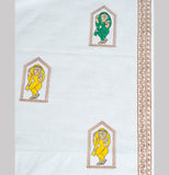 Hand Block Print Jamini Roy Cotton Curtain - Premium -SINGLE piece