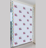 Hand Block Print Durga Print Cotton Curtain - STANDARD-SINGLE