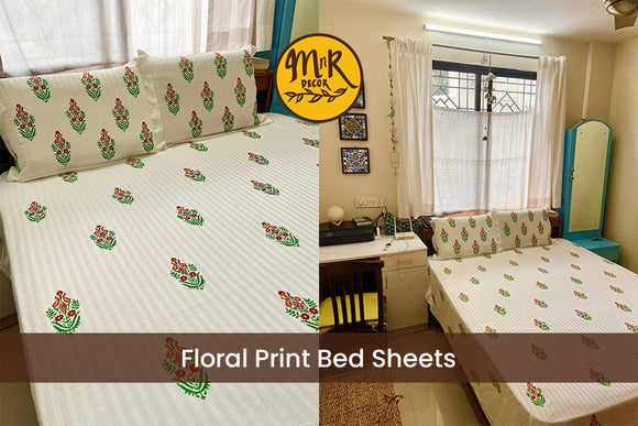 floral print bed sheets