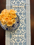 Hand Block Printed_Jaipur Ash _Table Runner