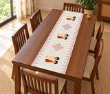Hand Block printed Golu Couple Doll Table Runner
