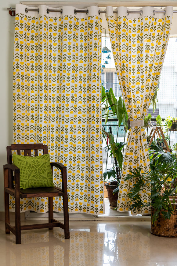 Hand Block Printed Rukma Curtain_Single Piece_Stock Clearance