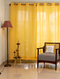 Solid Pastel Yellow Pure Cotton Curtains SINGLE curtain
