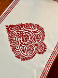 Hand Block printed_Assamese Paan Table Runner