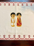 Hand Block printed Golu Couple Doll Table Runner