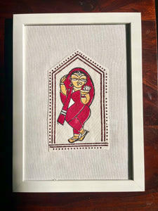 Jamini Roy Lady Magenta Frame