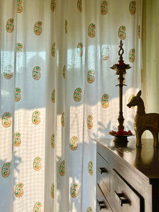 Hand Block Printed Alpona Print_Single Piece _Stock Clearence