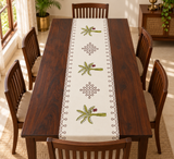 Hand Block printed_Banana Tree table Runner