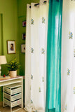Wild Flower Embroidered Curtains