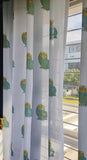 Hand Block Print OWL Cotton Curtain SINGLE