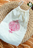 Gift Set - Hand Block Print Doll Table Runner in a Potli Bag