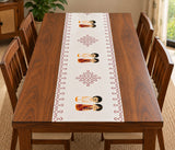 Hand Block printed Golu Couple Doll Table Runner