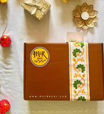 Hand Block Print Tanjavur Doll Table Runner, Table Mats and Candle Holder