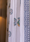 Hand Block Print Peacock Curtain  - SINGLE piece