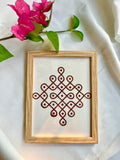 Hand Block printed Kolam Frame