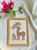 Hand Block printed Deer Frame