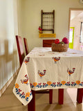 Hand Block Print Cotton Kalka Print Table Cloth