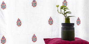 Mohua Print Cotton Curtain Banner