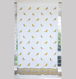 Hand Block Print Preethi Bird Print Cotton Curtain - STANDARD-SINGLE