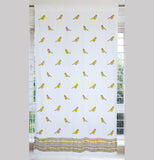 Hand Block Print Preethi Bird Print Cotton Curtain - SINGLE