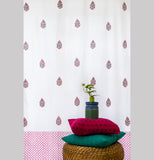 Hand Block Print Mohua Print Cotton Curtain