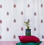 Hand Block Print Mohua Print Cotton Curtain
