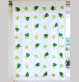 Hand Block Print Monstera Print Cotton Curtain