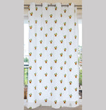 Jaya Monstera Embroidered Cotton Curtains