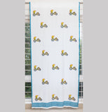 Hand Block Rickshaw Print Cotton Curtain