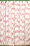 Hand Block Printed Little Heart Motif Curtains for kid's room
