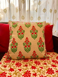 Pallavi Print Pure Cotton Cushion Cover