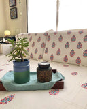 Hand Block Printed Mohua Print Cotton Bed Sheet