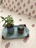 Hand Block Printed Mohua Print Cotton Bed Sheet