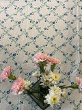 Hand Block Print Cotton Floral Criss-Cross Table Cloth
